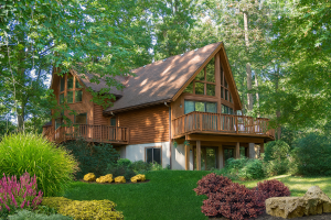 Riverside Kit Home exterior with A-frame design