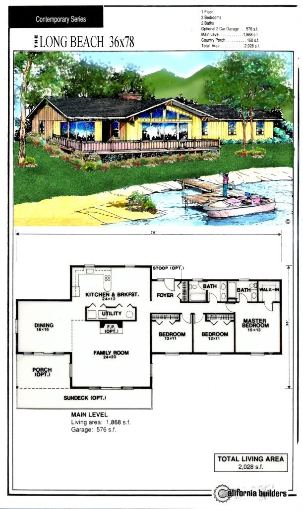 Long Beach 36x78 floorplan layout