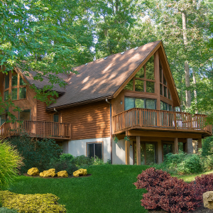 Riverside Kit Home exterior with A-frame design